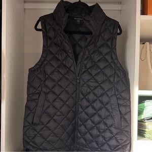Athleta Black Quilted Vest